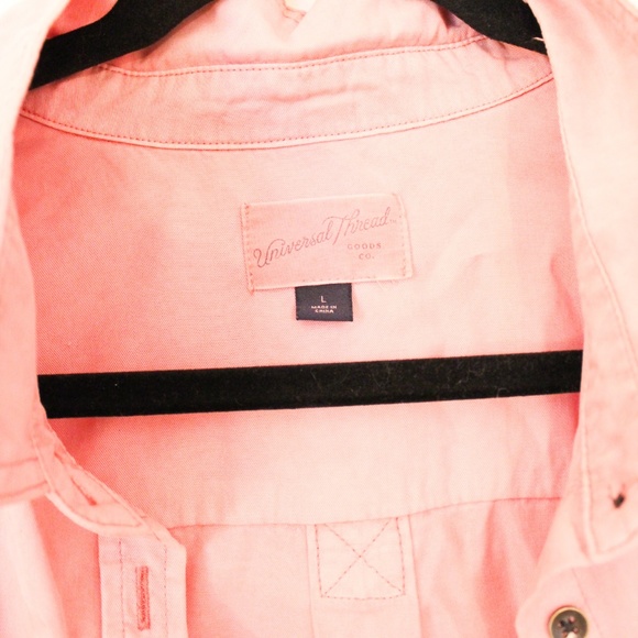 Pink Utility Button Down - Picture 2 of 3